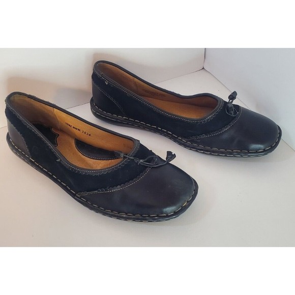 Born Womens Sz 10 Slip On Leather and Suede Excellent Condition - Picture 4 of 11